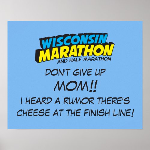 Wisconsin Marathon Race Day Poster