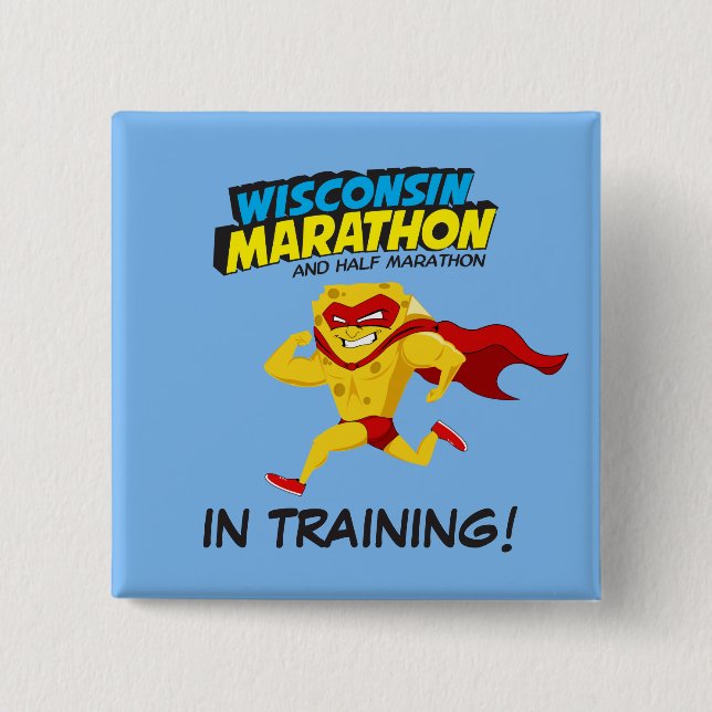 Wisconsin Marathon Training Button (Front)