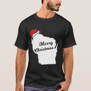 Wisconsin Merry Christmas Holiday  T-Shirt