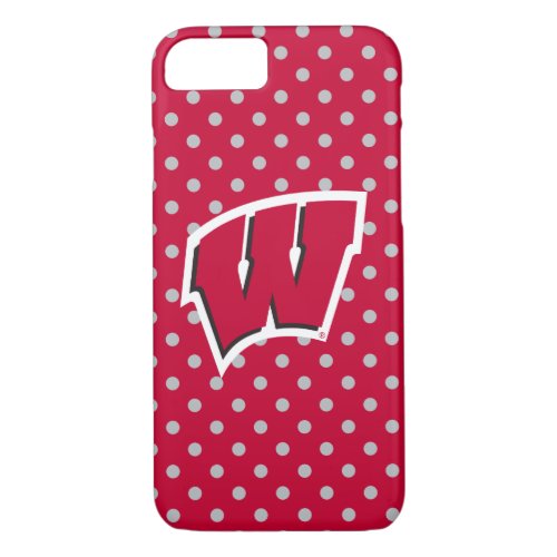 Wisconsin  Mini Polka Dots iPhone 87 Case