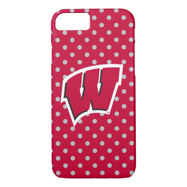 Wisconsin | Mini Polka Dots Case-Mate iPhone Case (Back)