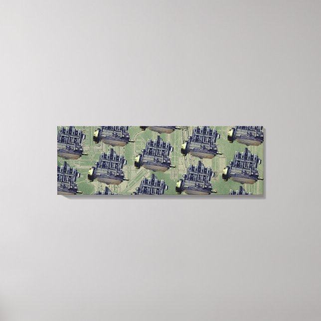 Wisconsin Motor Milwaukee Wisconsin Engine Early K Canvas Print (Front)