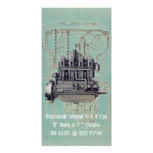 Wisconsin Motor Milwaukee Wisconsin Engine Early K Card