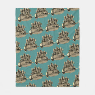Wisconsin Motor Milwaukee Wisconsin Engine Early K Fleece Blanket