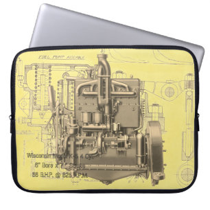Wisconsin Motor Milwaukee Wisconsin Engine Early K Laptop Sleeve