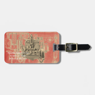 Wisconsin Motor Milwaukee Wisconsin Engine Early K Luggage Tag
