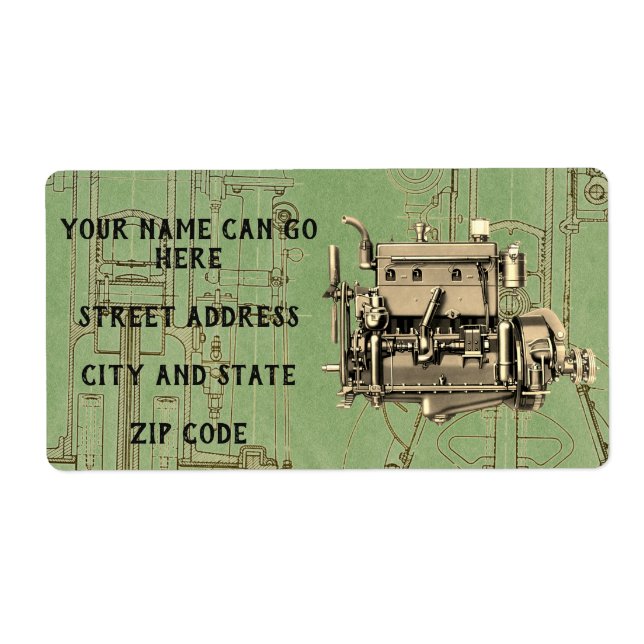 Wisconsin Motor Milwaukee Wisconsin gas engine B-3 Label (Front)