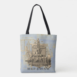 Wisconsin Motor Milwaukee Wisconsin gas engine  K Tote Bag