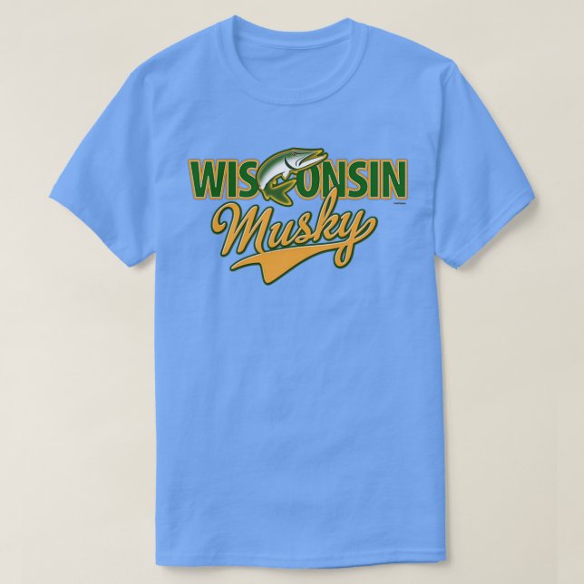 Wisconsin Musky T-Shirt (Design Front)