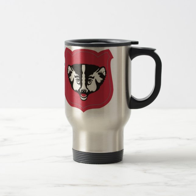 Wisconsin National Guard Insignia Travel Mug (Right)