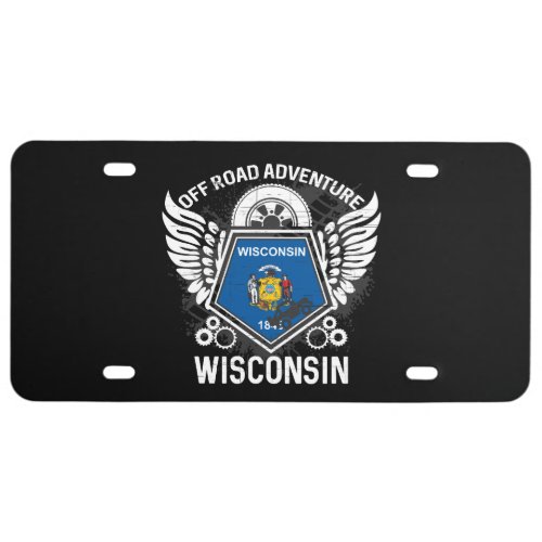 Wisconsin Off Road Adventure 4x4 Trails Mudding License Plate