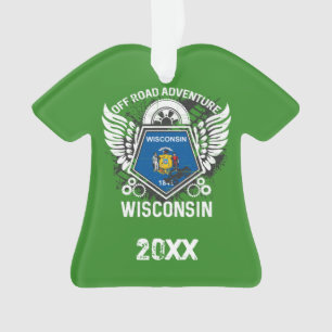 Wisconsin Off Road Adventure 4x4 Trails Mudding Ornament