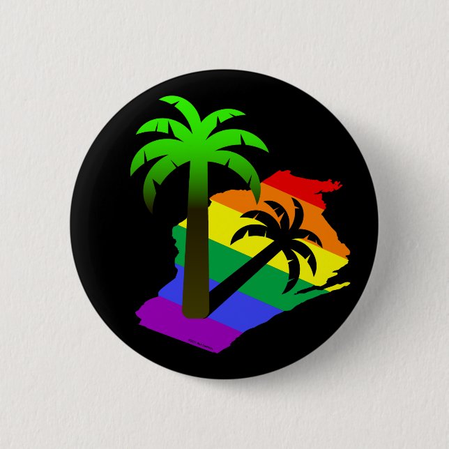Wisconsin Palm Tree Button (Front)