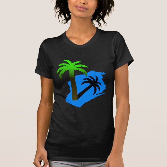 Wisconsin Palm Tree T-Shirt (Front)