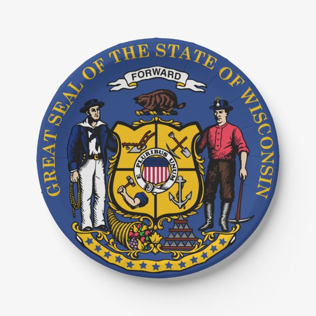 Wisconsin Paper Plates (Front)