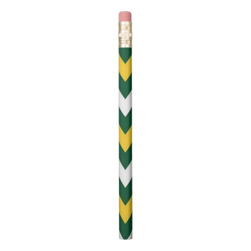 Wisconsin  Pencil Football Colors Green and Gold