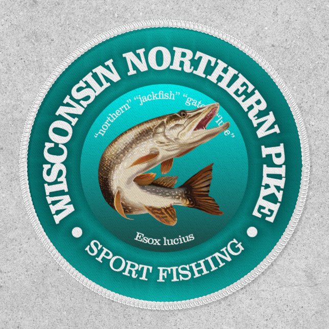 Wisconsin Pike Fishing Patch (Front)