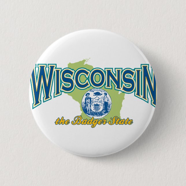 Wisconsin Pinback Button (Front)
