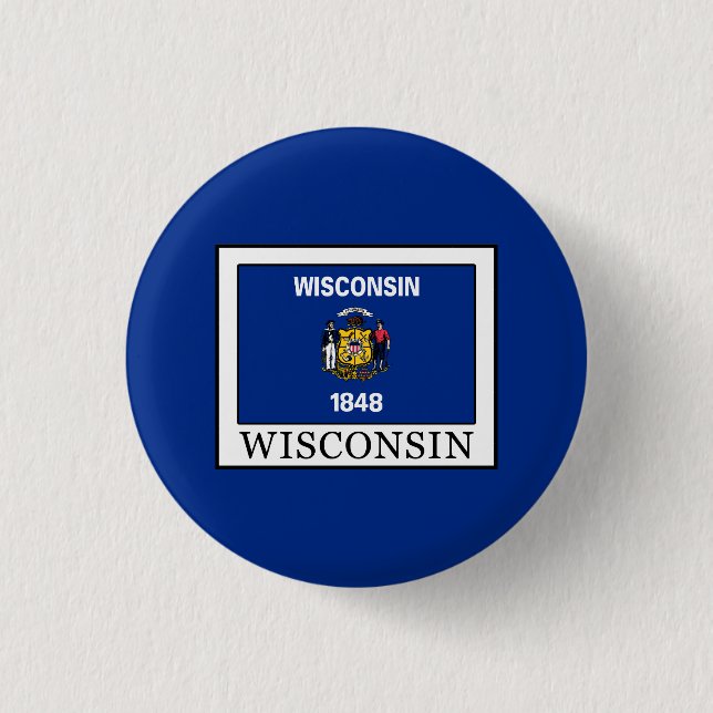 Wisconsin Pinback Button (Front)