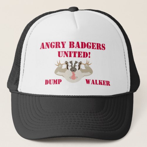 Wisconsin Politics_Angry Badgers United_DumpWalker Trucker Hat