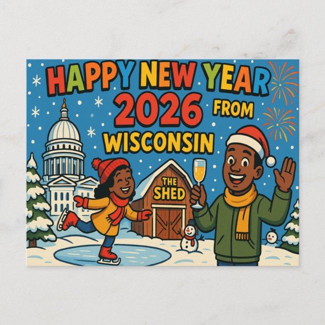 WISCONSIN Postcard (Front)