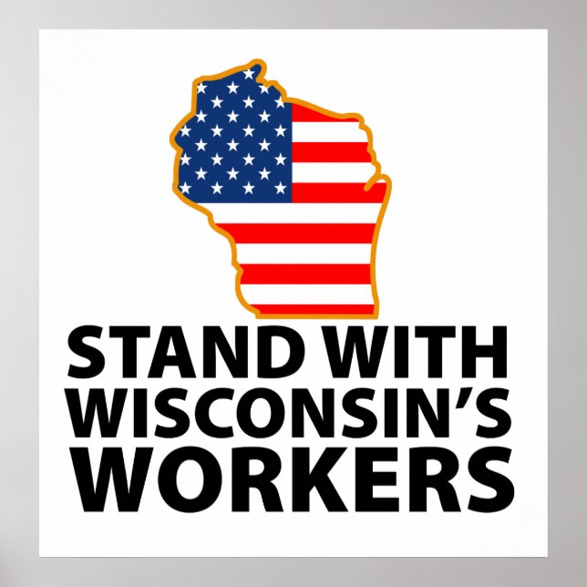 Wisconsin Protests Poster (Front)
