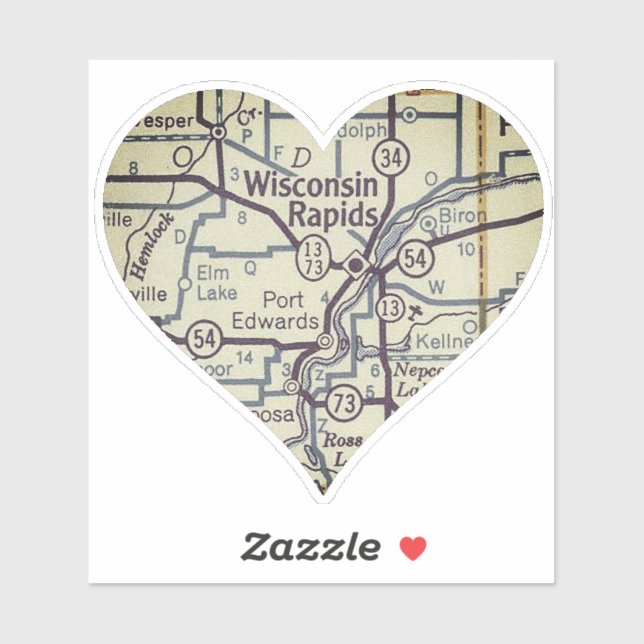 Wisconsin Rapids Sticker (Sheet)