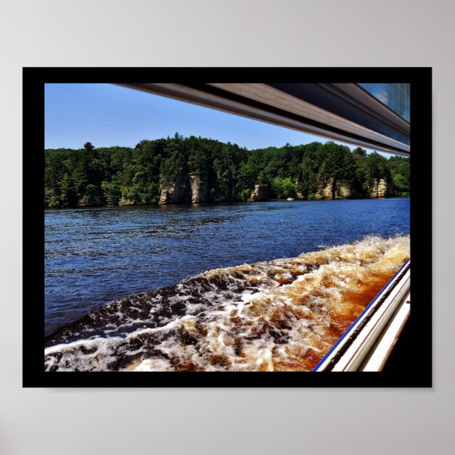 Wisconsin River Waves Poster (Front)