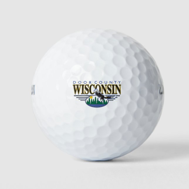 WISCONSIN-SCENE- GOLF BALLS (Front)