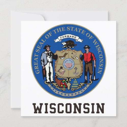 Wisconsin Seal Invitation