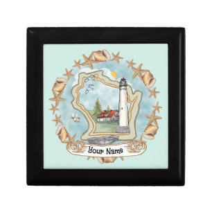 Wisconsin Shells Lighthouse Gift Box