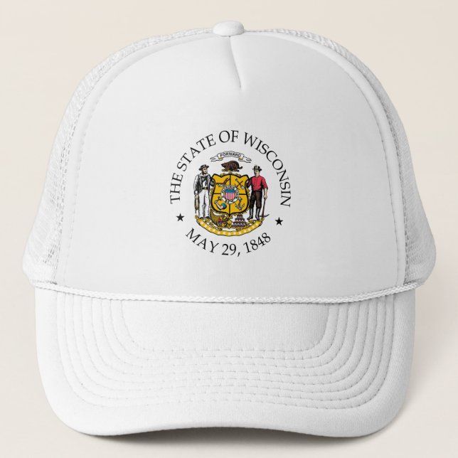 Wisconsin sign trucker hat (Front)