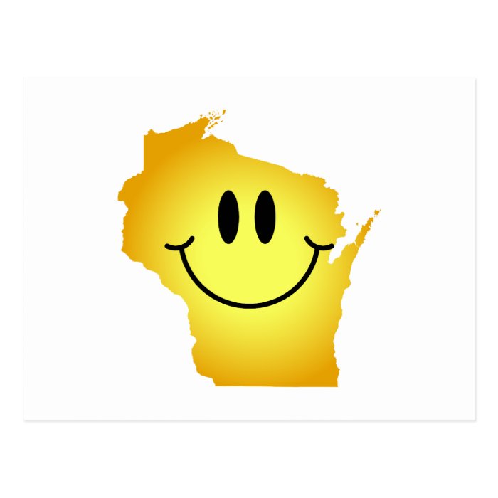 Wisconsin Smiley Face Post Card