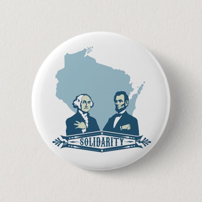 Wisconsin Solidarity Pinback Button (Front)
