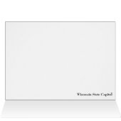 Wisconsin State Capitol Building Cards (Inside Horizontal (Top))