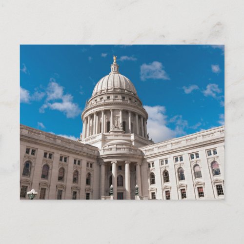 Wisconsin State Capitol Building Postcard