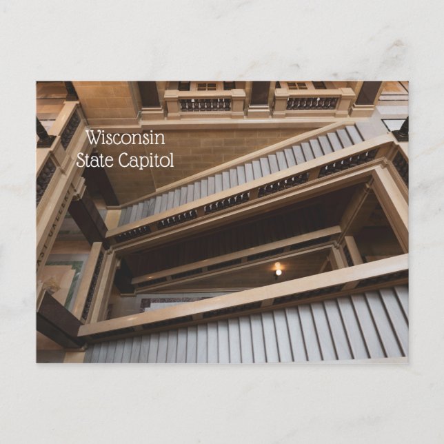 Wisconsin State Capitol Interior Postcard (Front)