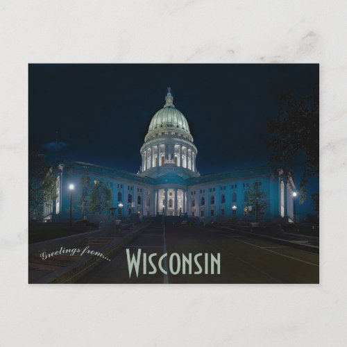 Wisconsin State Capitol Madison Wisconsin Postcard
