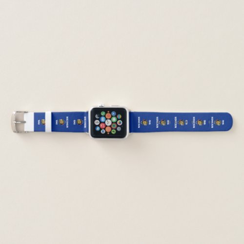 Wisconsin State Flag Apple Watch Band
