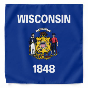 Wisconsin State Flag Bandana