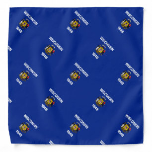 Wisconsin State Flag Design Bandana