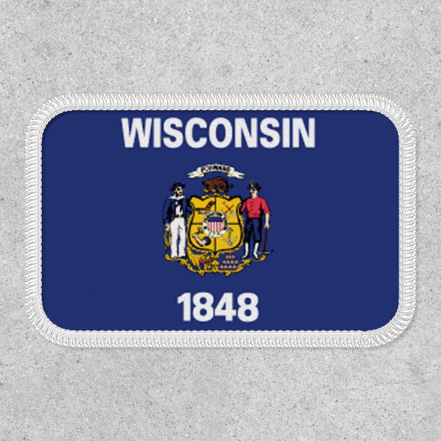 Wisconsin State Flag Design Patch (Front)