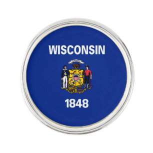 Wisconsin State Flag Design Pin