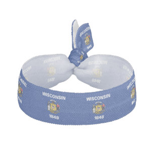 Wisconsin State Flag Elastic Hair Tie