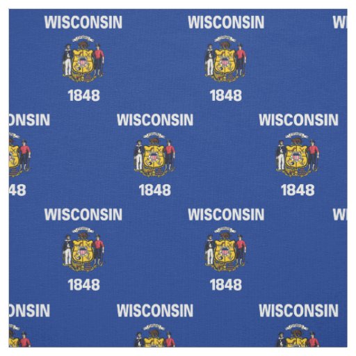 Wisconsin State Flag Fabric