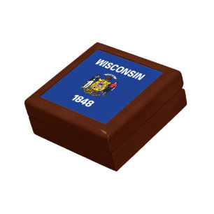 Wisconsin State Flag Gift Box
