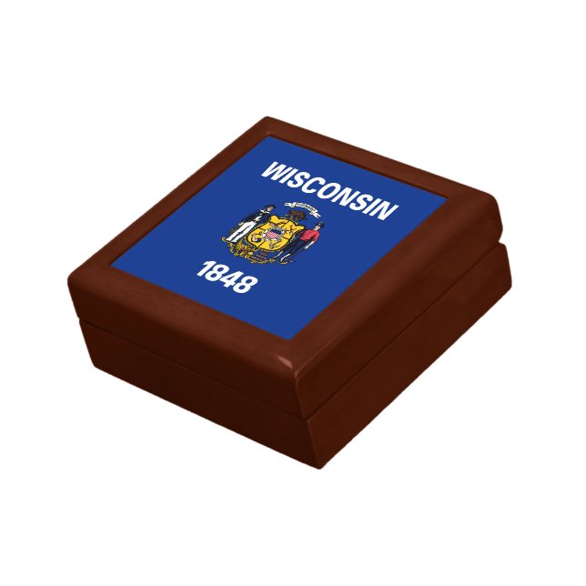 Wisconsin State Flag Gift Box (Side)