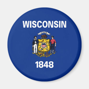Wisconsin State Flag Magnet
