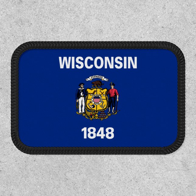 Wisconsin State Flag Patch (Front)