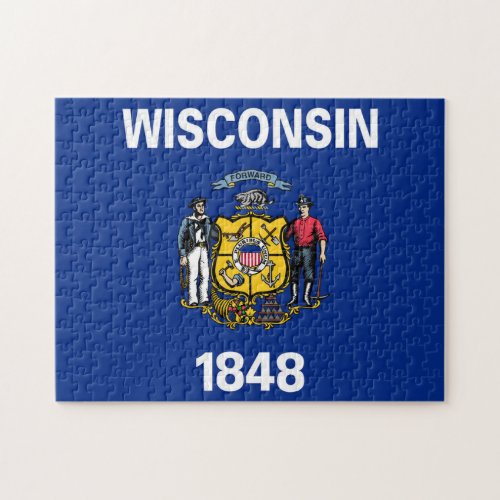 Wisconsin State Flag Puzzle